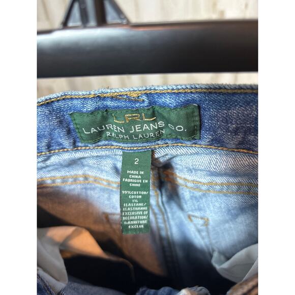 Womens LRL Lauren Ralph Lauren Jeans Straight Leg Size 2 - Picture 2 of 4